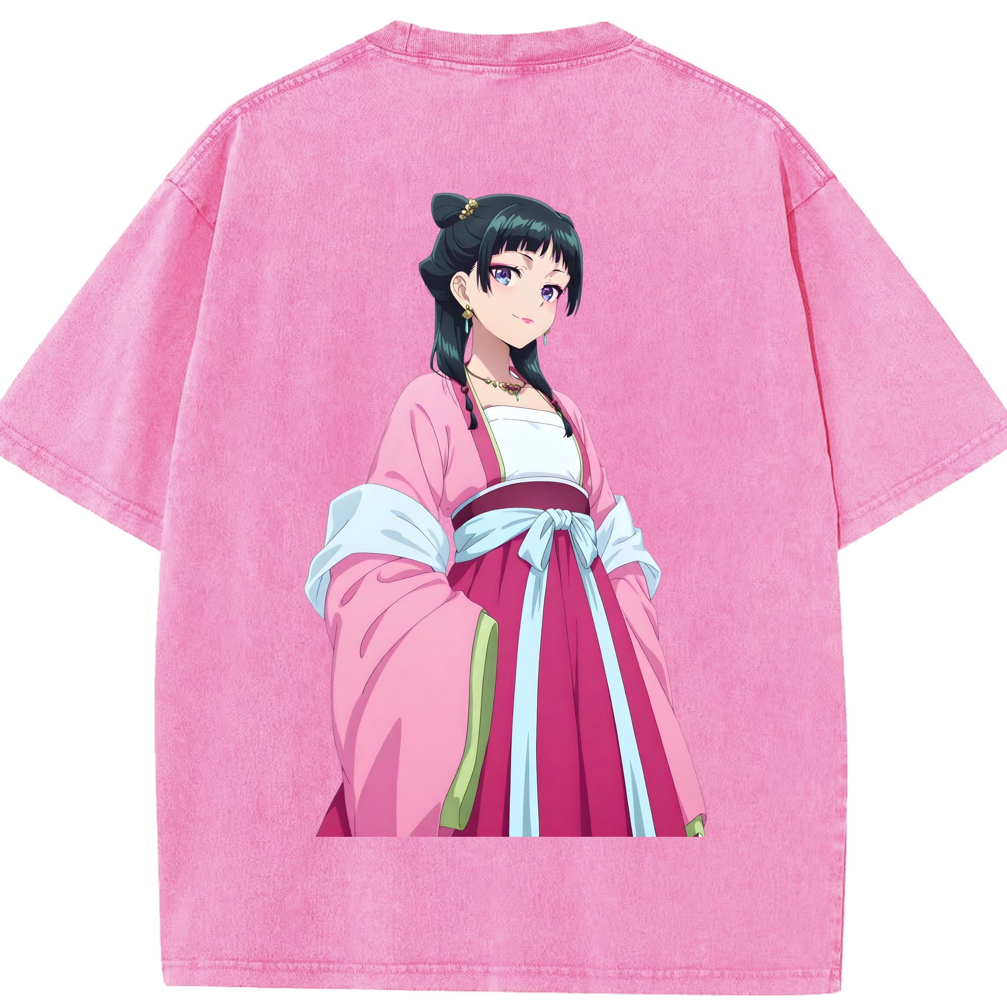 （画像用） 薬屋のひとりごと The Apothecary Diaries 綿100% ヴィンテージ風 半袖Tシャツ（背面プリント）